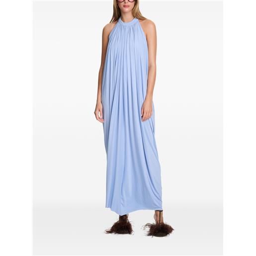 AXEL 113 abito lungo thea con nodo posteriore - blu