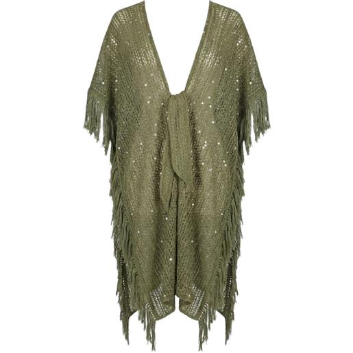 Miss Bikini tunica con paillettes - verde