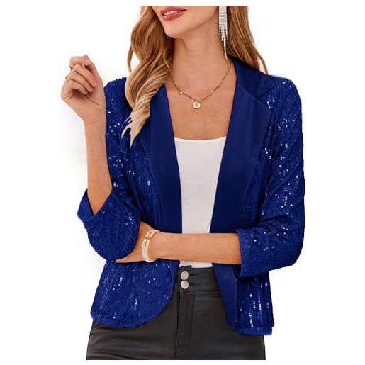 Grace karin cardigan da donna casual aperto sul davanti lavorato a maglia con tasche