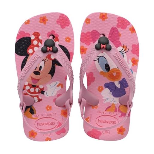 Havaianas baby disney classics ii unisex - bambini e ragazzi flip. Flop pink glow 19 eu