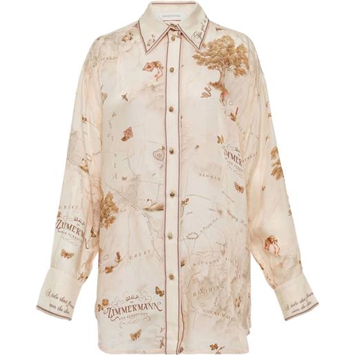 ZIMMERMANN camicia con stampa - toni neutri