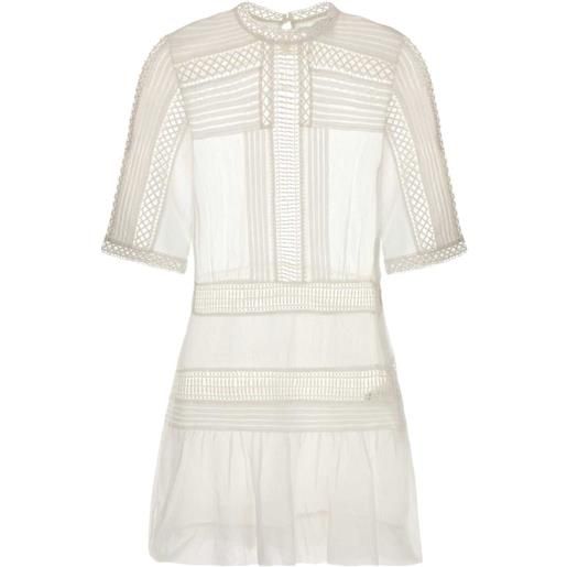 ISABEL MARANT abito corto paige - bianco