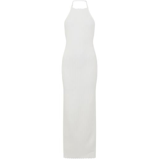 Jacquemus abito midi tablier - bianco