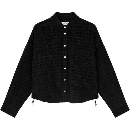 TOMBOY camicia a coste con coulisse - nero