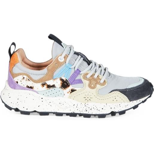 FLOWER MOUNTAIN sneakers yamano 3 in pelle scamosciata - grigio