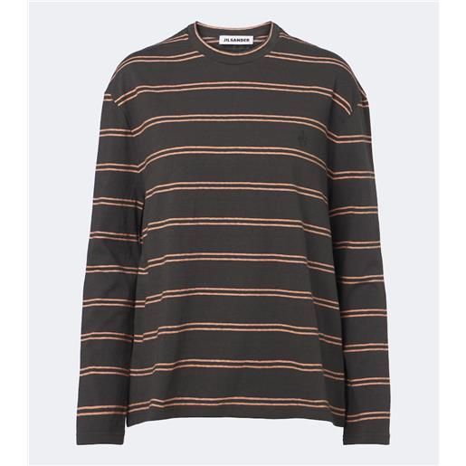 Jil Sander t-shirt in cotone a righe