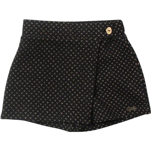 Liu Jo shorts bambina con cuori, nero/oro