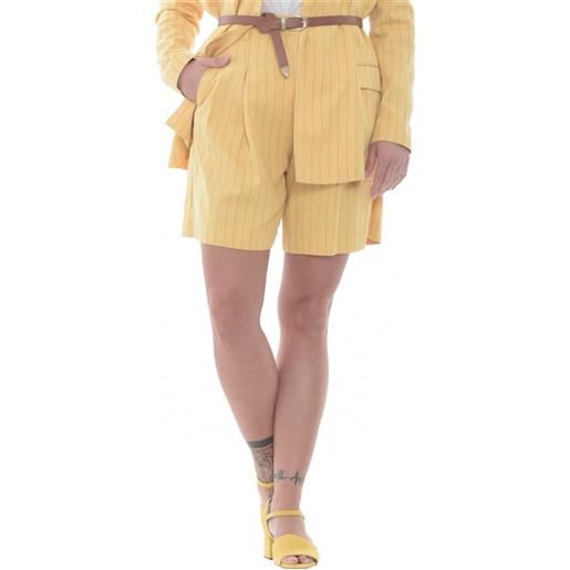 Liu Jo bermuda donna fantasia rigata, giallo