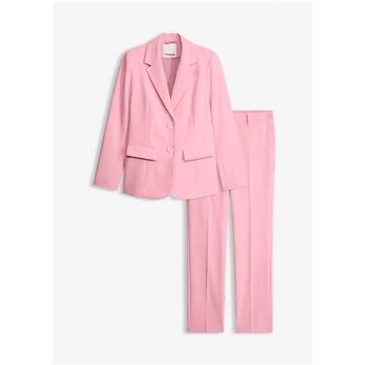 bonprix tailleur giacca e pantaloni-rosa