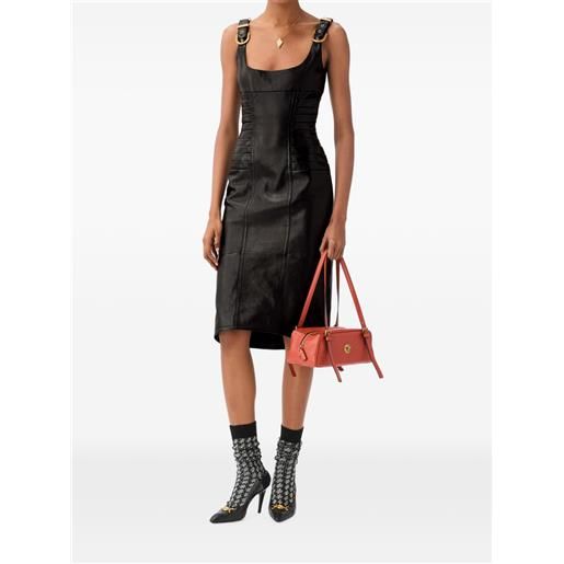 Versace nappa midi dress - nero