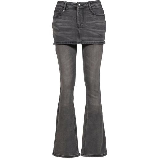 NΦ DRESS jeans svasati a strati - grigio