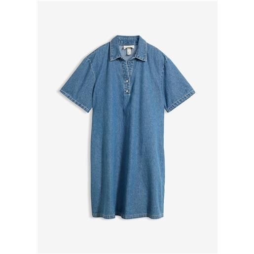 bonprix abito oversize in jeans di cotone biologico-blu