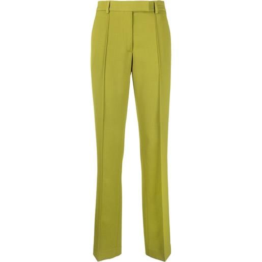 Acne Studios pantaloni sartoriali a vita media - verde