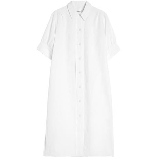 Jil Sander chemisier a maniche corte - bianco