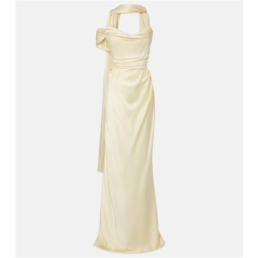Vivienne Westwood abito lungo bustier nova vixen in raso