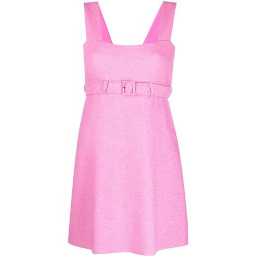 Patou abito corsage corto con cintura - rosa