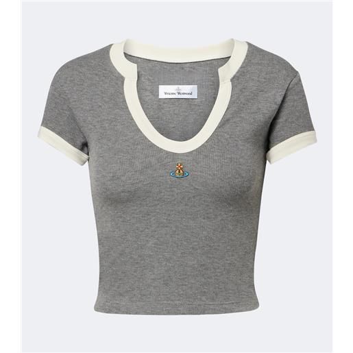 Vivienne Westwood t-shirt baby lima in maglia a coste
