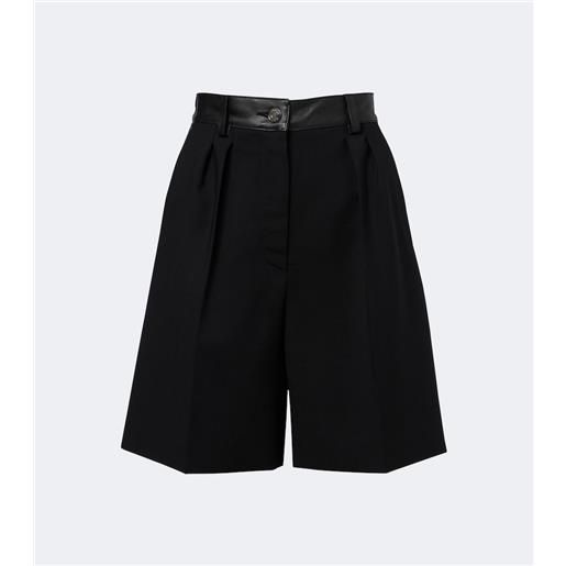 Max Mara shorts in misto lana