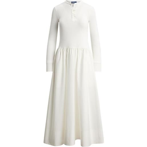 Polo Ralph Lauren abito lungo henley - bianco