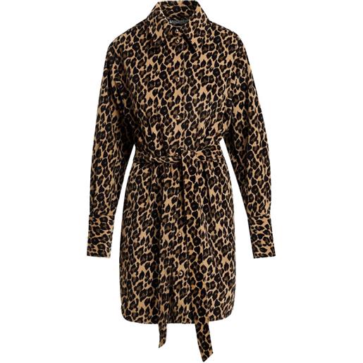 Essentiel Antwerp chemisier corto kustody leopardato - marrone