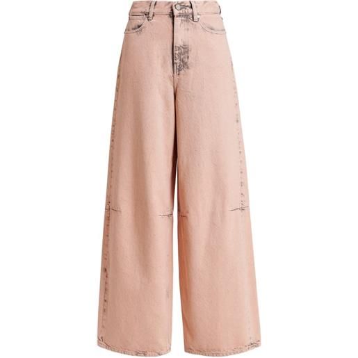 Essentiel Antwerp jeans kadi a gamba ampia - rosa