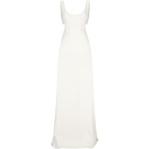 Max Mara abito lungo pinco con dettaglio cut-out - bianco