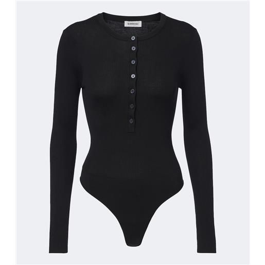 Simkhai body susanne in seta e cashmere a coste
