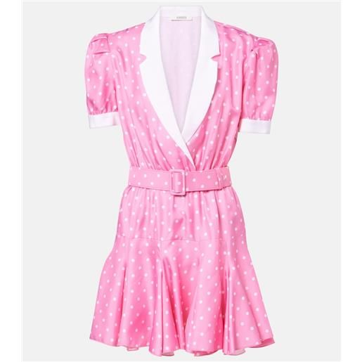 Rodarte miniabito in twill di seta a pois
