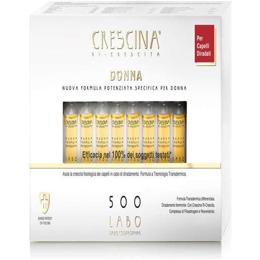 LABO INTERNATIONAL Srl crescina donna 500 fsp trattamento ricrescita, 20 fiale
