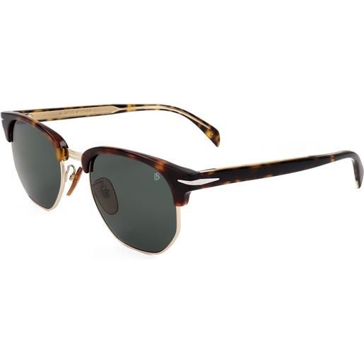 David beckham occhiali da sole uomo db 1002/s mottled dark brown 1 st