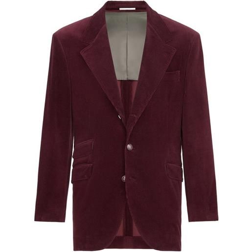 Brunello Cucinelli blazer cavallo tailor a coste - rosso