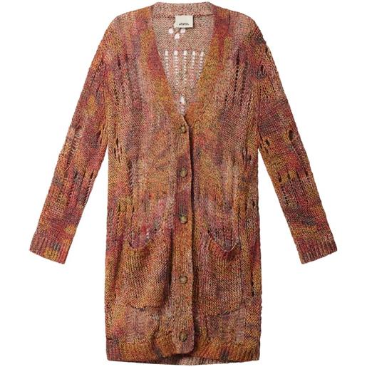 ISABEL MARANT cardigan lungo hanae - arancione