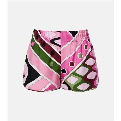 Pucci shorts vivara in seta con stampa