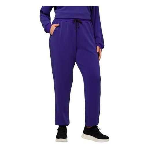 Ulla Popken inserto per pantaloni da jogging con polsini donna
