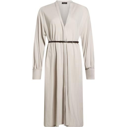 FABIANA FILIPPI - vestito chemisier - grigio chiaro