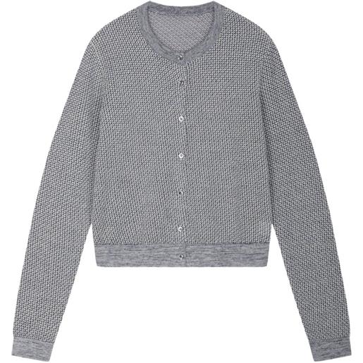 JNBY cardigan con motivo geometrico - grigio