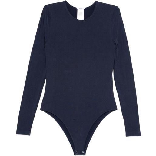 Wolford body con maniche lunghe - blu
