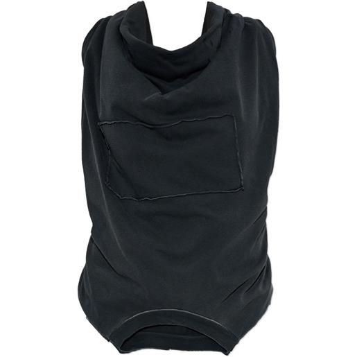 Maison Margiela canotta drappeggiata - nero