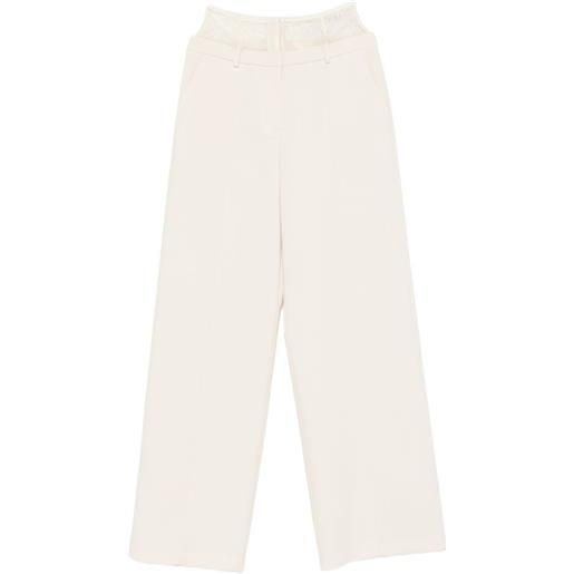 Patrizia Pepe pantaloni a palazzo - toni neutri