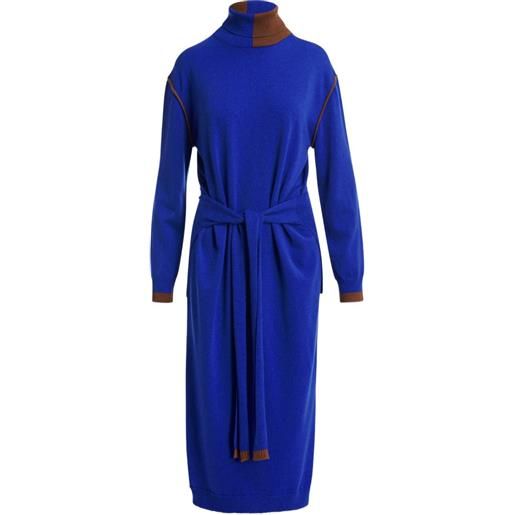 Essentiel Antwerp abito midi kirly - blu
