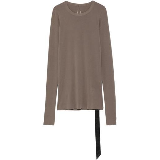 Rick Owens DRKSHDW t-shirt a maniche lunghe - marrone