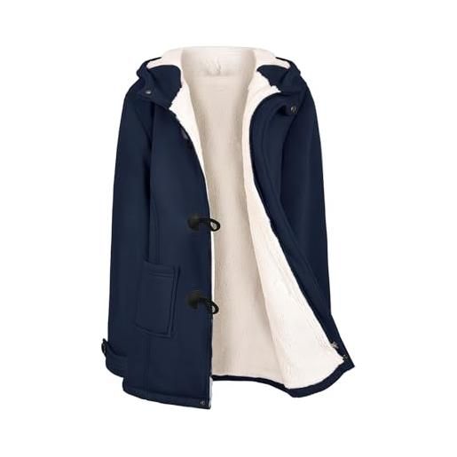 Vancavoo cappotto donna invernale felpa con cappuccio caldo giacca casual slim autunno giubbotto eleganti felpa cardigan con tasche