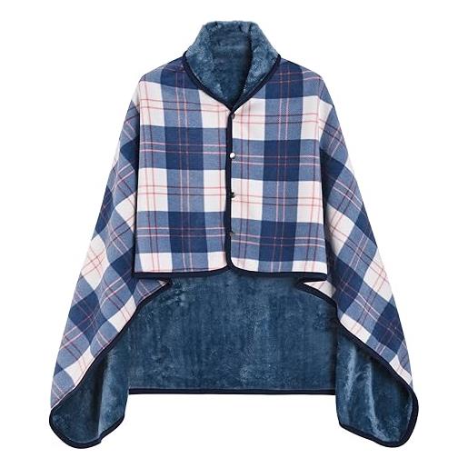 heekpek sciarpa grande invernale sciarpa scialle donna caldo coperta scialle con bottone plaid poncho scialle pile multifunzione sciarpa oversize in 2 taglie