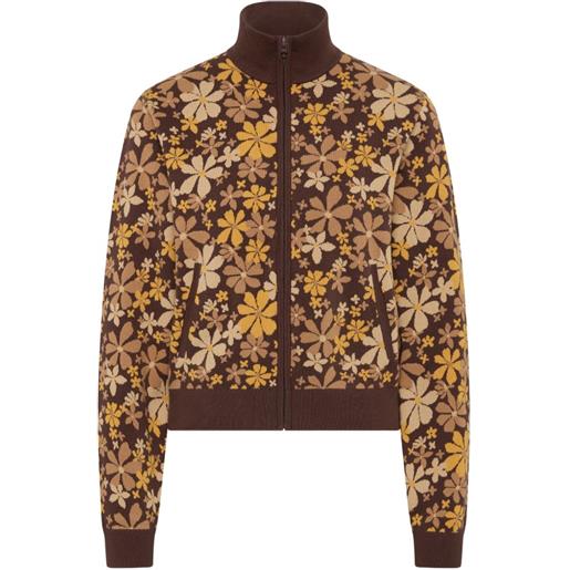The Upside cardigan copacabana margot a fiori - marrone