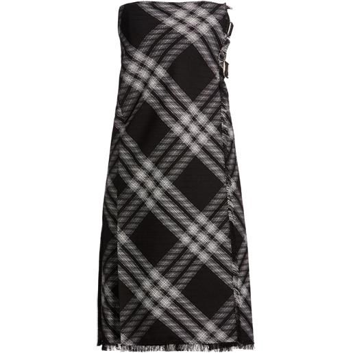 BURBERRY - vestito a portafoglio - nero