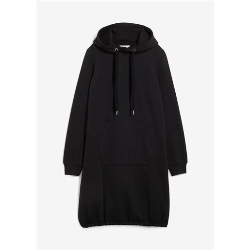 bonprix abito in felpa di misto cotone-nero