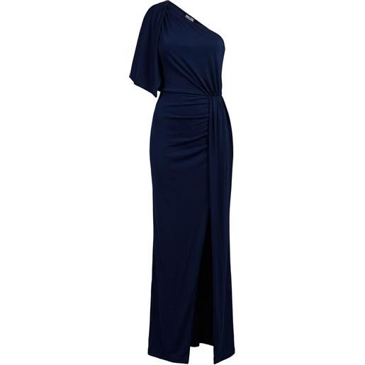 ELISABETTA FRANCHI - vestito lungo - blu navy