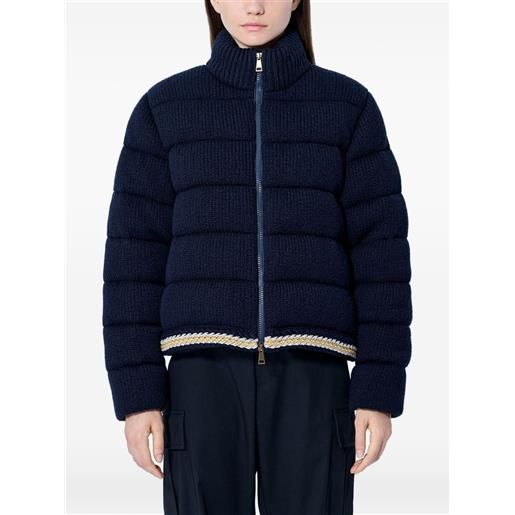 Moncler piumino a collo alto - blu