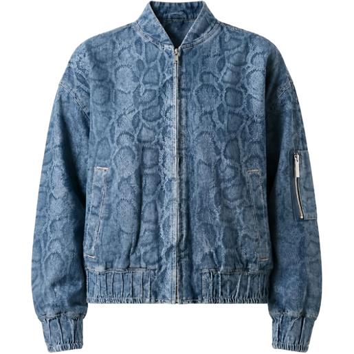LIU JO giacca denim con stampa - blu