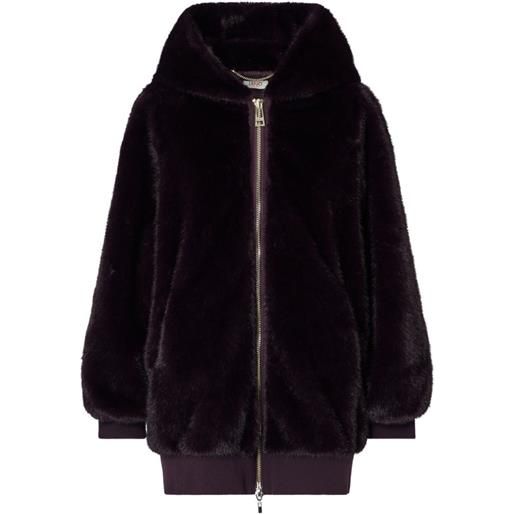 LIU JO giacca teddy oversize - rosso